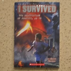 Scholastic I Survived: Pompeii Adventure Book - Red and Blue Cover